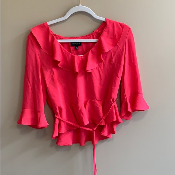 ruffle frill blouse